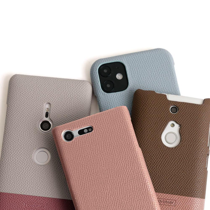 Cuir végan texturé bicolore coque arrière série OPPO