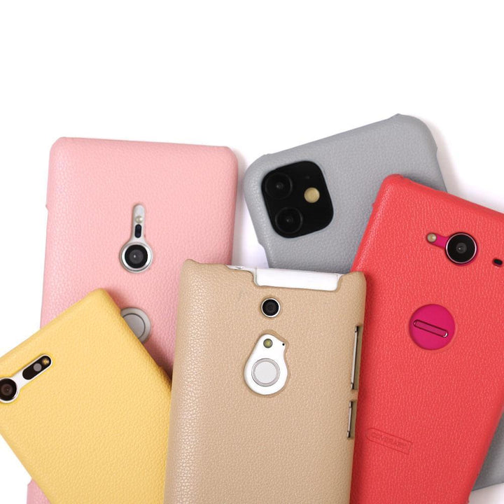 Vegan Leather Basic Leather-style Back Case iPhone Series