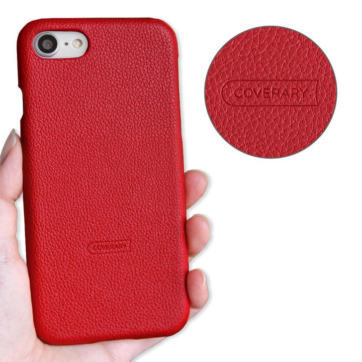 Vegan Leather Basic Leather-style Back Case iPhone Series