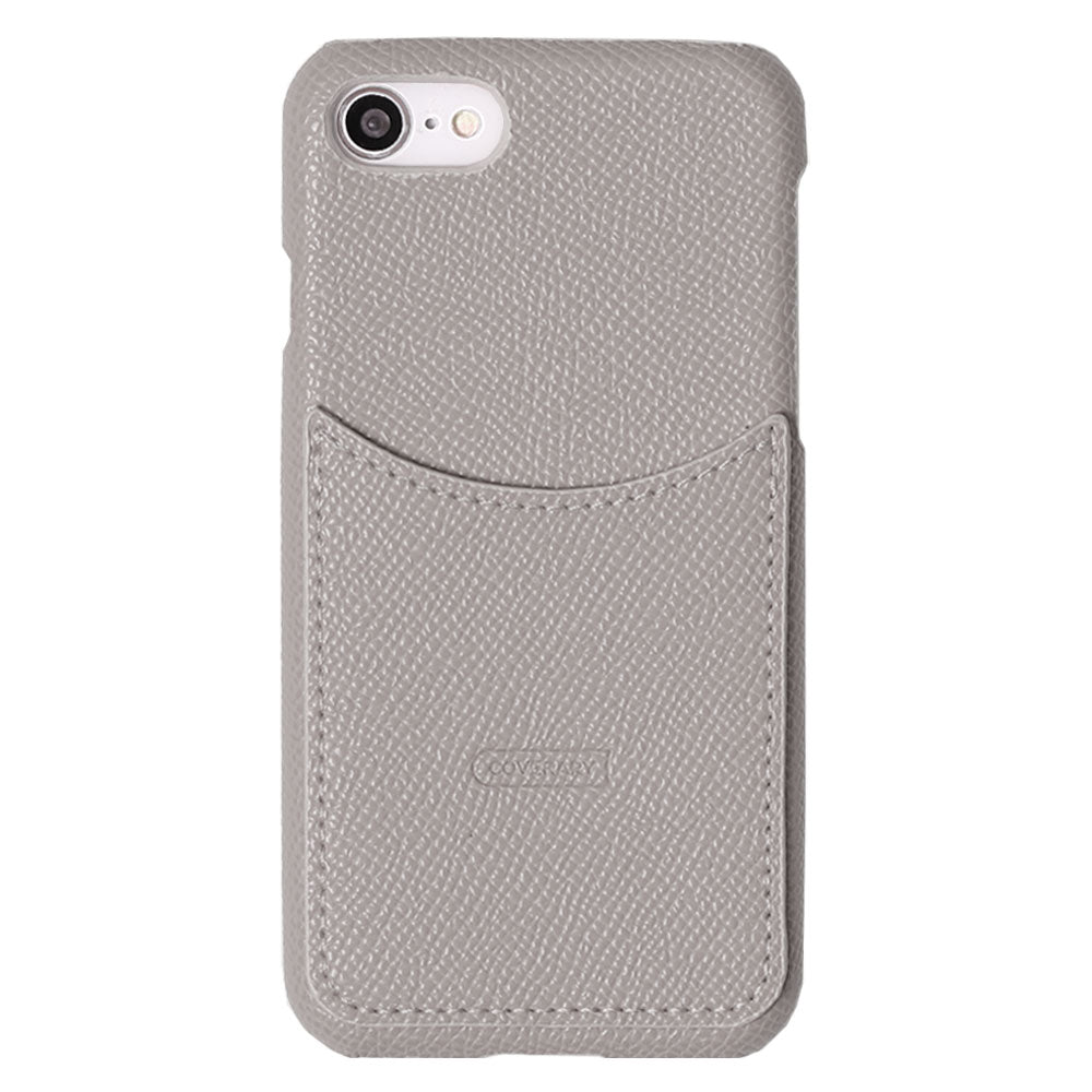 Vegan Leather Basic Smiley Pocket Back Case