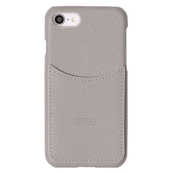 Vegan Leather Basic Smiley Pocket Back Case