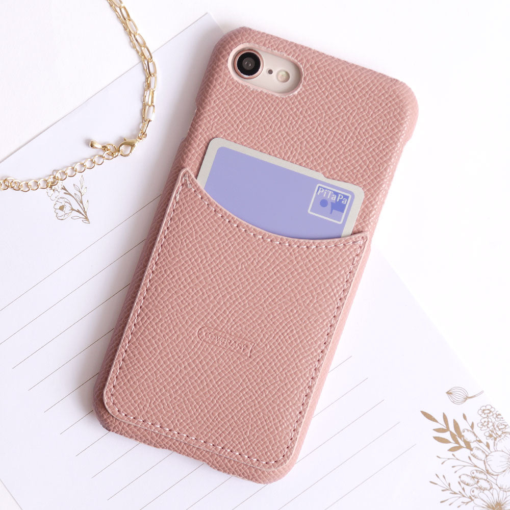 Vegan Leather Basic Smiley Pocket Back Case Xperia Series