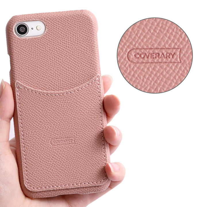 Vegan Leather Basic Smiley Pocket Back Case Xperia Series