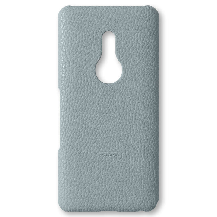 Vegan leather textured smoky color back case AQUOS series