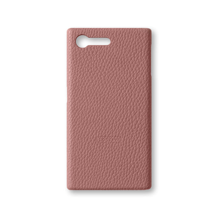 Vegan leather textured smoky color back case AQUOS series