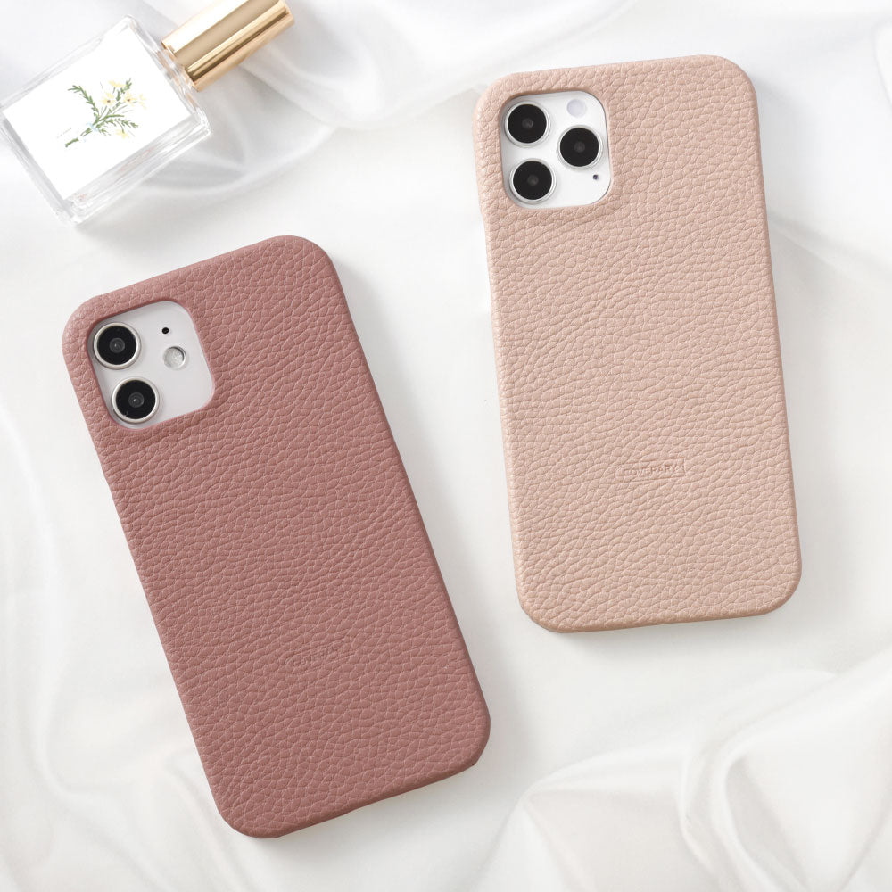 Vegan leather textured smoky color back case AQUOS series
