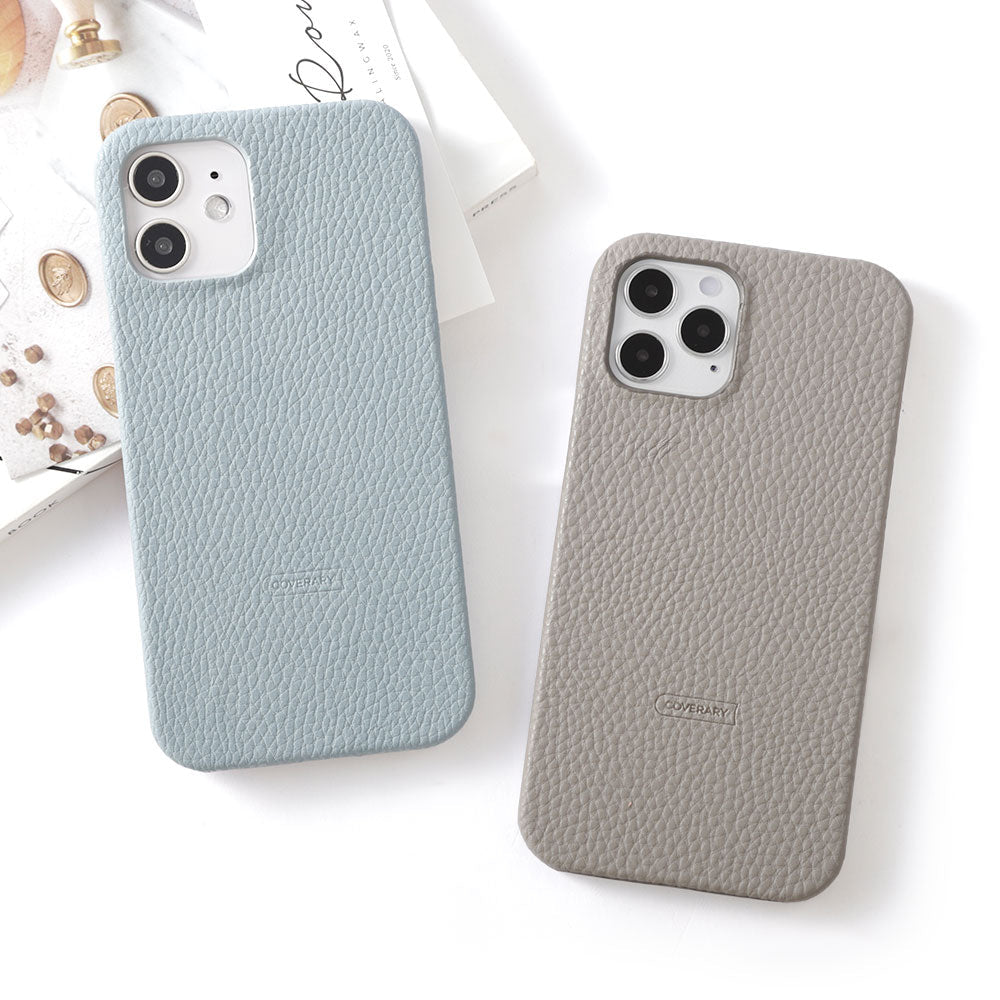 Vegan leather textured smoky color back case Galaxy series