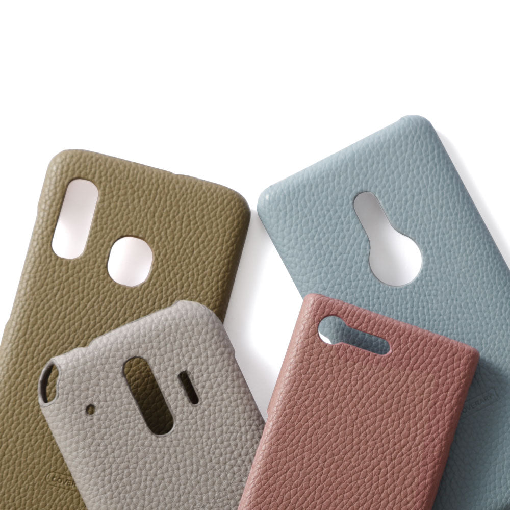 Vegan leather textured smoky color back case Galaxy series