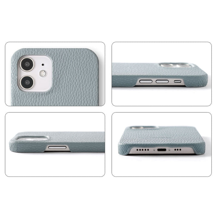 Vegan leather textured smoky color back case Galaxy series