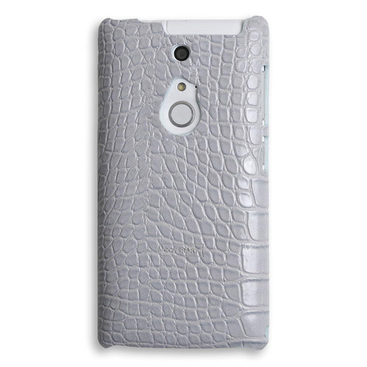 Coque arrière pastel effet crocodile