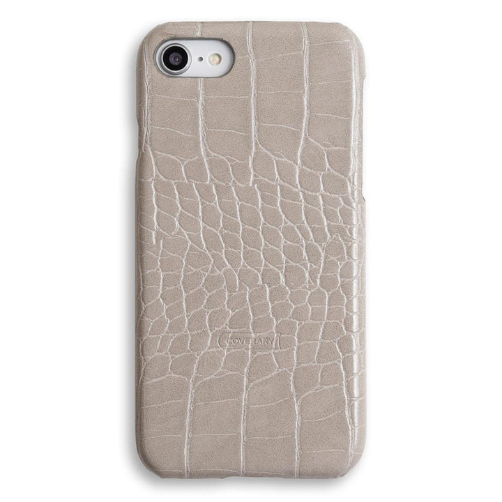 Coque arrière pastel effet crocodile