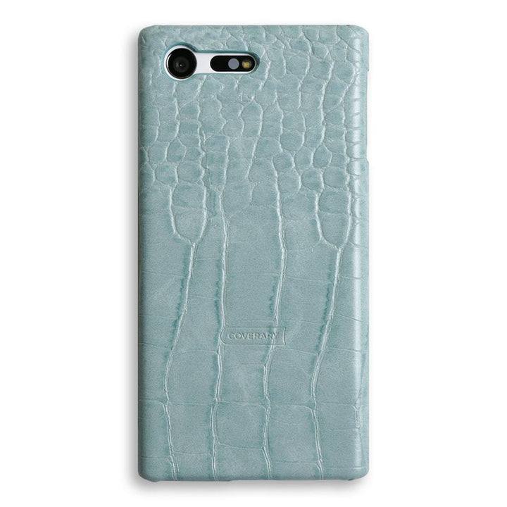 Coque arrière pastel effet crocodile