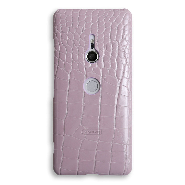 Coque arrière pastel effet crocodile