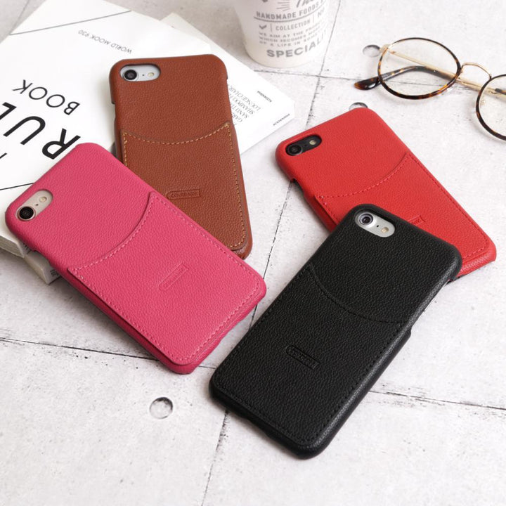 ヴィーガンレザー スマイリーポケット 背面ケース Xiaomiシリーズ