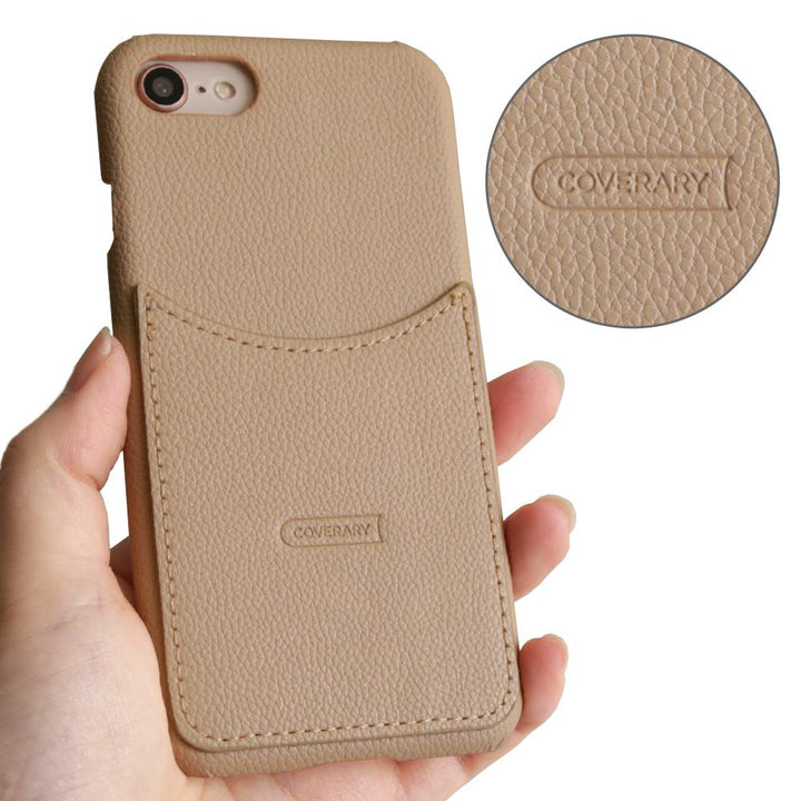 Vegan Leather Smiley Pocket Back Case LG Series