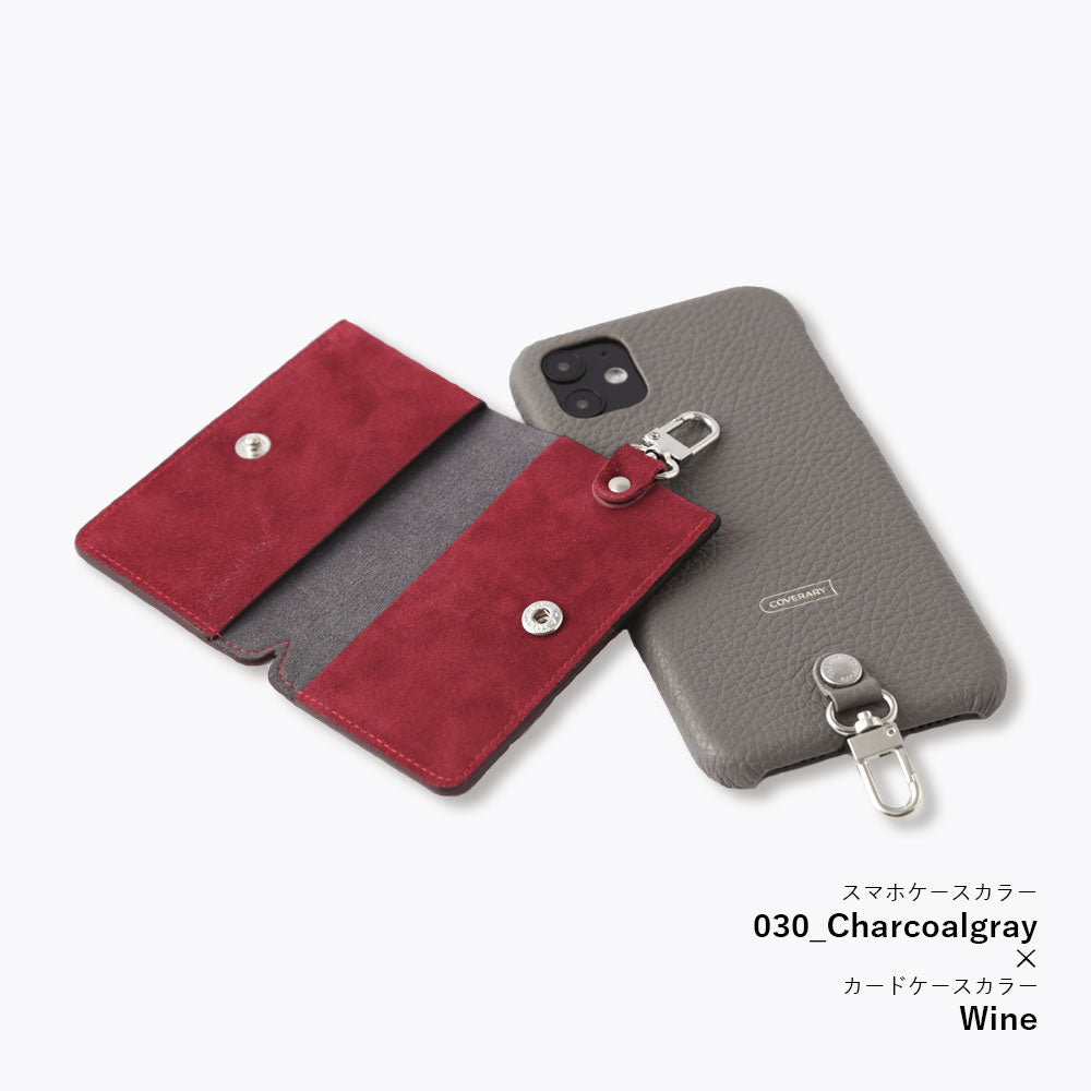 本革 ゴートレザー カードケース 吊り下げフック付き