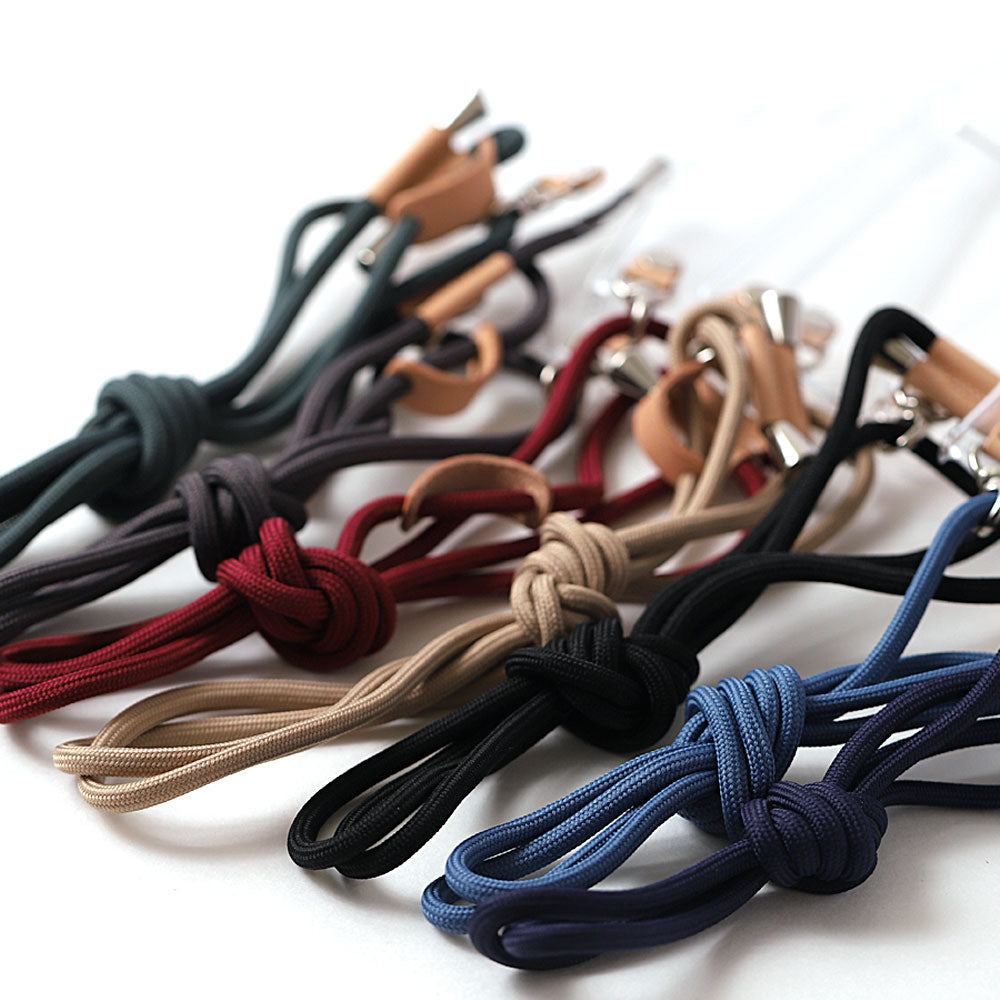 クリアケース ショルダーストラップ付き 栃木レザー 背面ケース Galaxyシリーズ