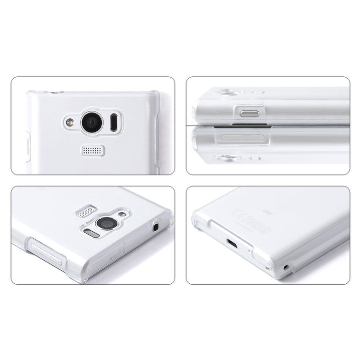 クリアケース ショルダーストラップ付き 栃木レザー 背面ケース Galaxyシリーズ