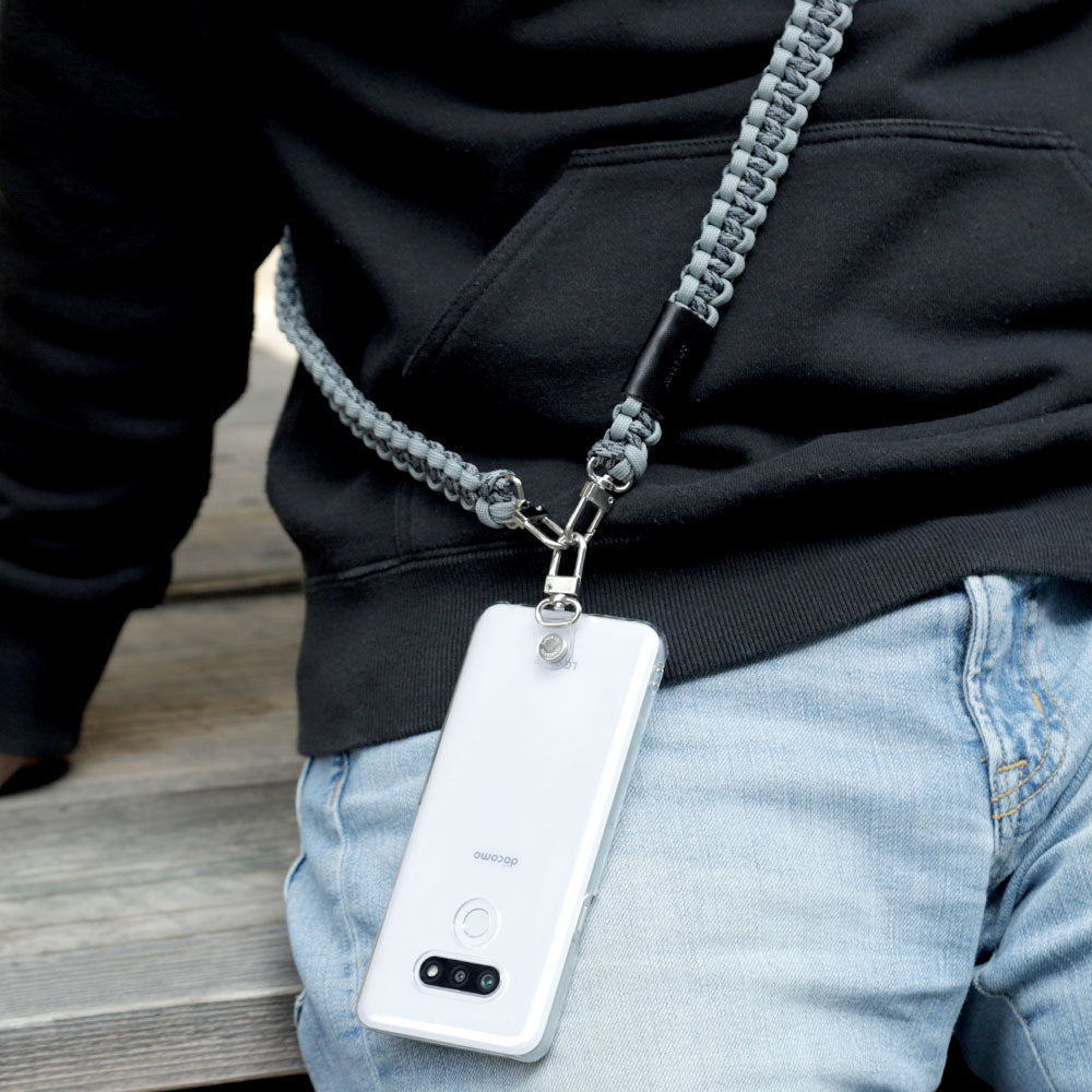 Coque transparente avec cordon paracorde motif et bandoulière, coque arrière pour la série Google Pixel