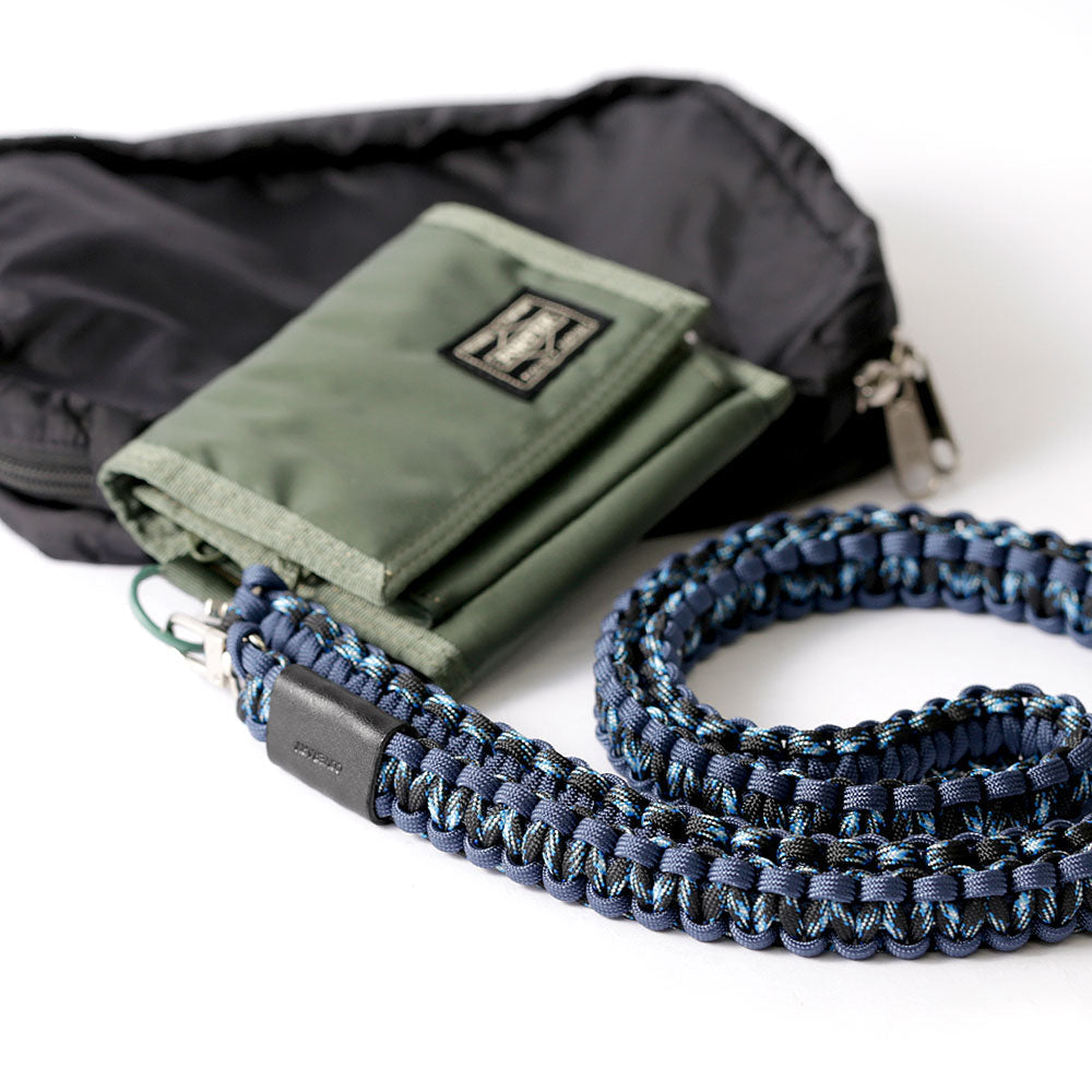 Clear case with paracord pattern and shoulder strap, back case for iPhone series