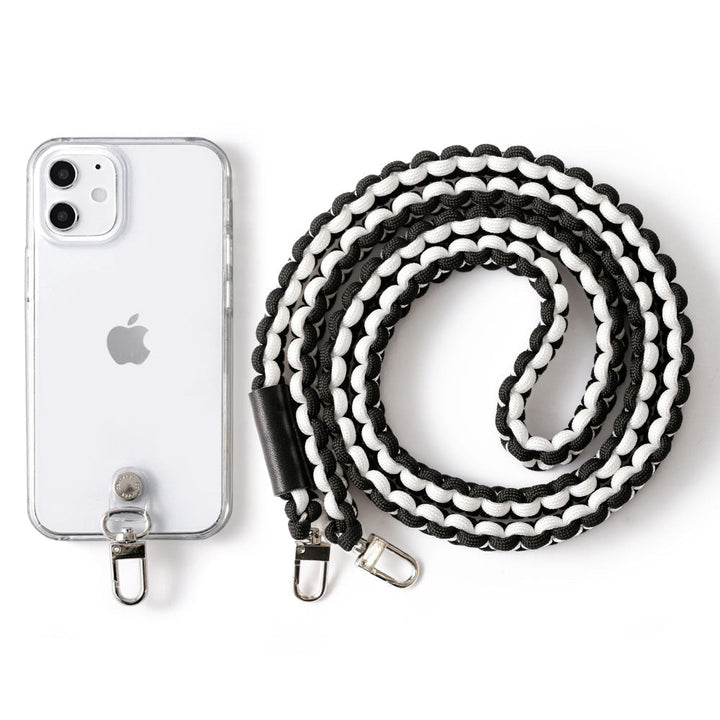 クリアケース パラコード 無地 ショルダーストラップ付き 背面ケース Google Pixelシリーズ