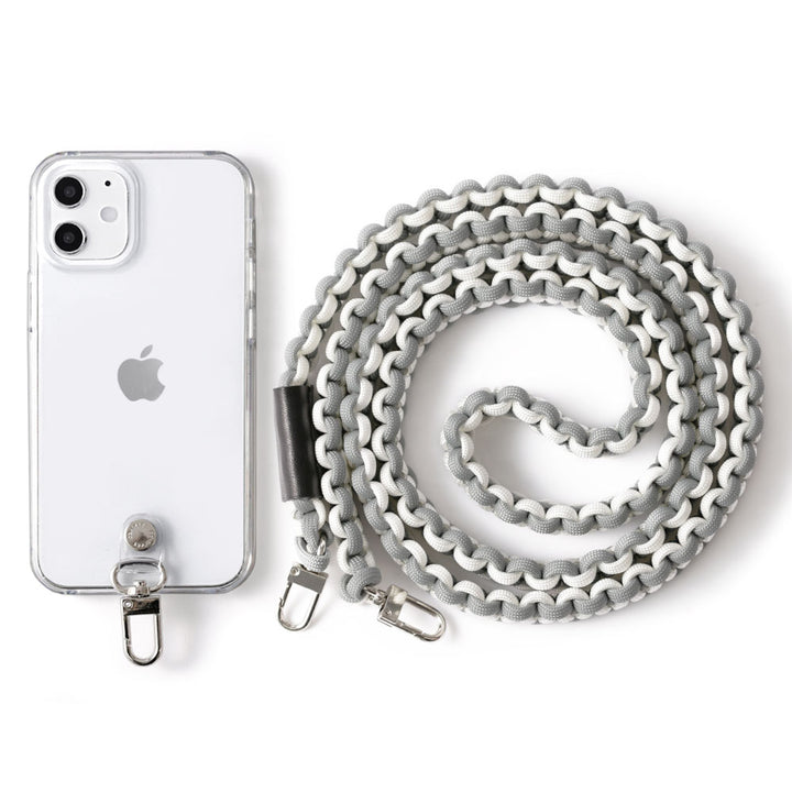 Étui transparent Paracorde uni avec bandoulière et étui arrière