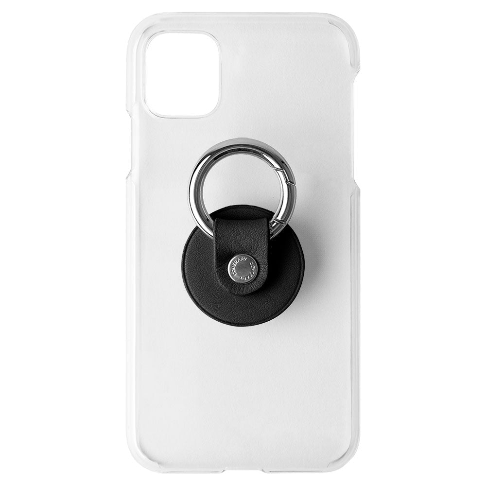 Clear case genuine leather Tochigi leather with smartphone ring back case Google Pixel series