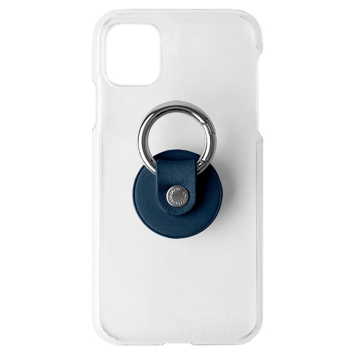 Coque transparente en cuir véritable cuir Tochigi avec anneau pour smartphone pour la série Galaxy