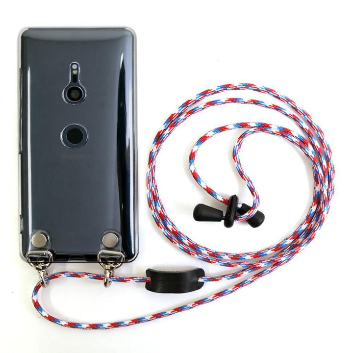 Étui transparent avec bandoulière, étui arrière