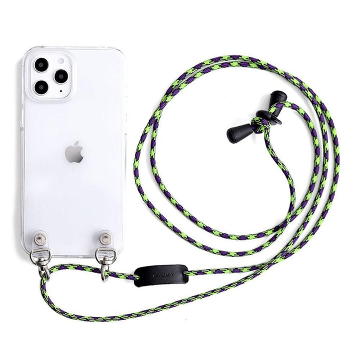 Clear case with shoulder strap, back case for iPhone series