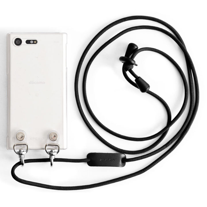 Clear case with shoulder strap, plain, back case for AQUOS series