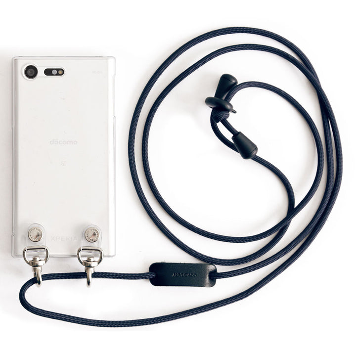 Clear case with shoulder strap, plain, back case for AQUOS series