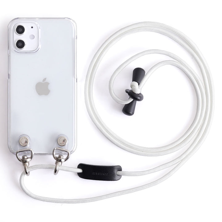 Clear case with shoulder strap, plain, back case for AQUOS series