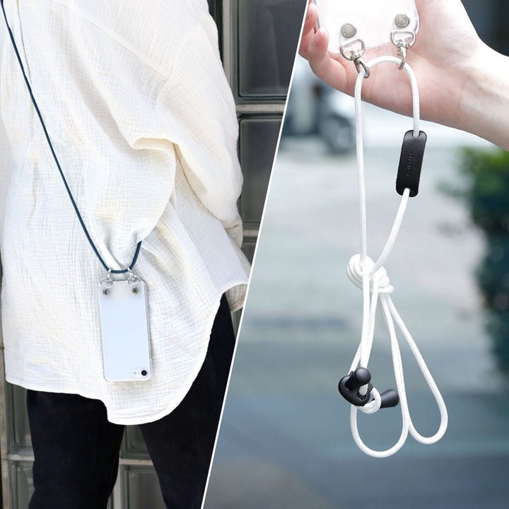 Clear case with shoulder strap, plain, back case for AQUOS series