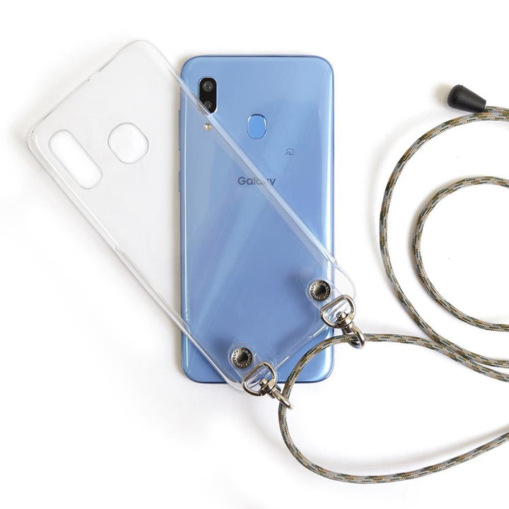 Clear case with shoulder strap, back case for iPhone series