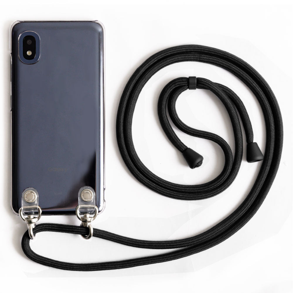 Étui transparent avec bandoulière basique, étui arrière A pour la série iPhone