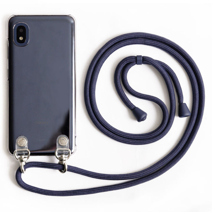 Étui transparent avec bandoulière basique, étui arrière A pour la série iPhone