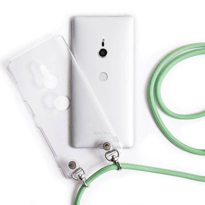 Étui transparent avec bandoulière basique, étui arrière A pour la série iPhone