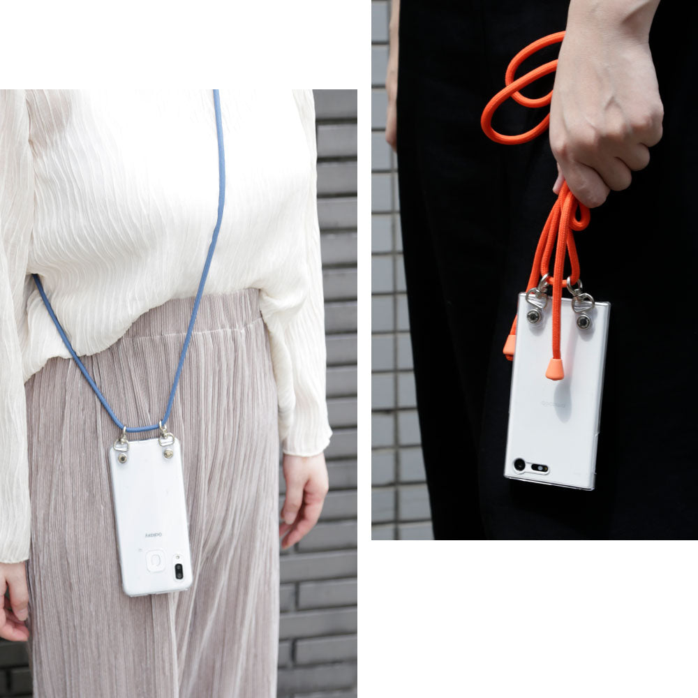 Clear case with shoulder strap, basic back case for Xperia series