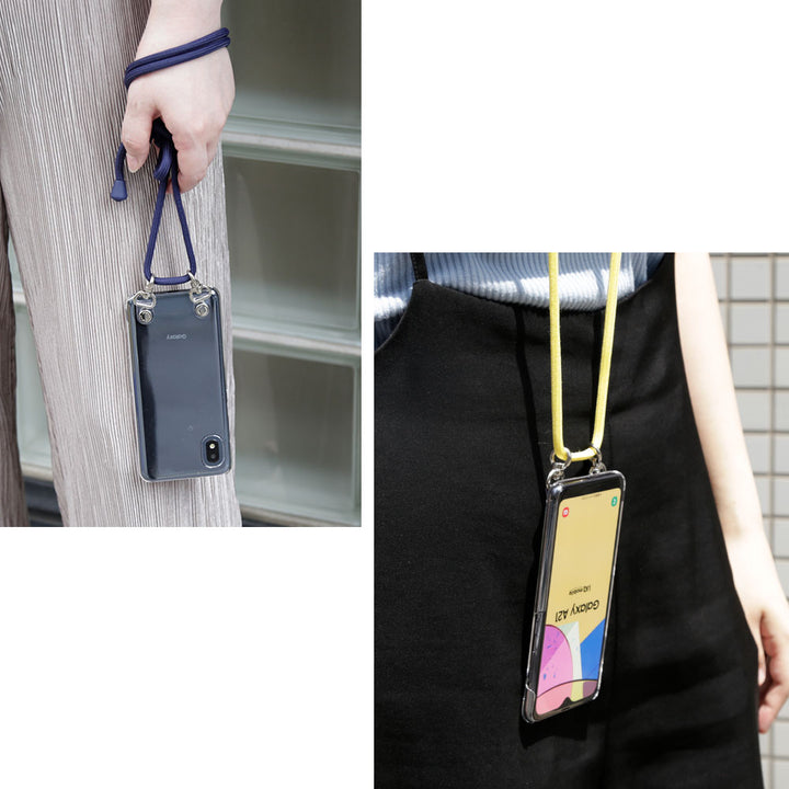 Clear case with shoulder strap, basic back case for Xperia series