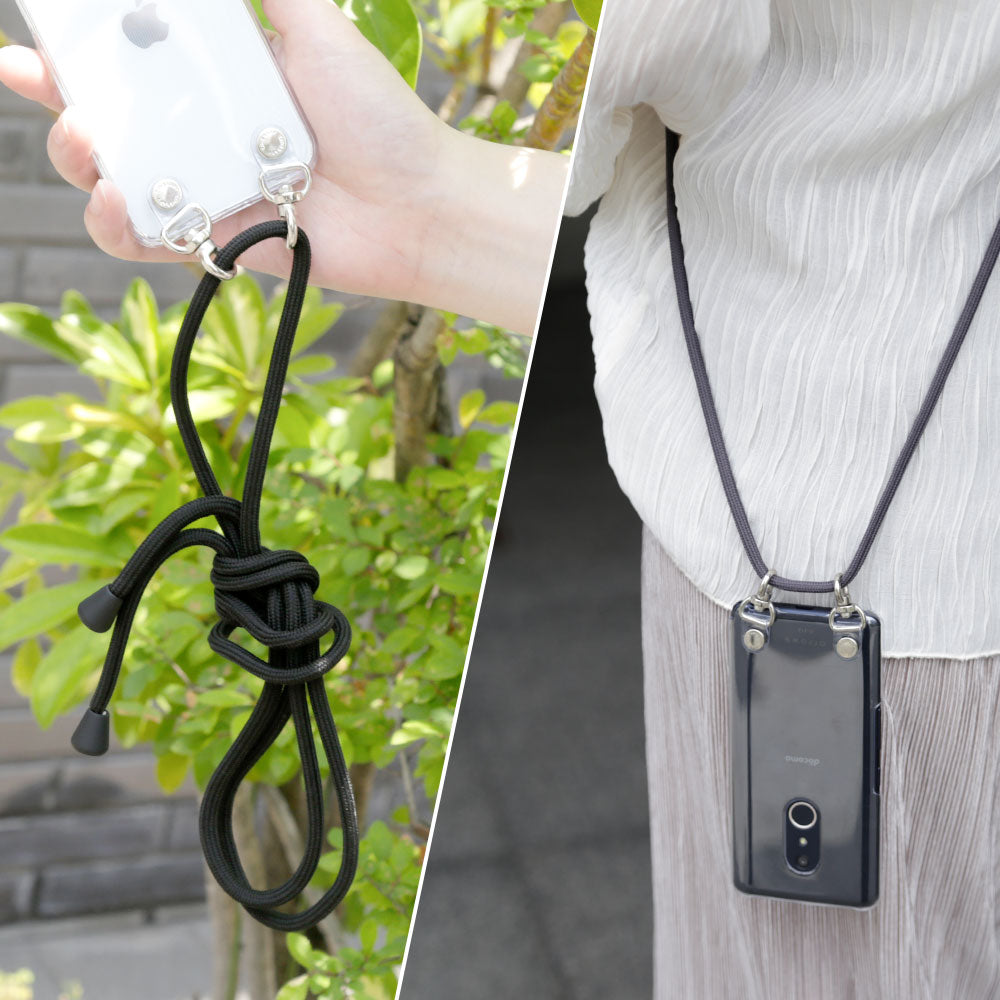 Clear case with shoulder strap, basic back case for Xperia series