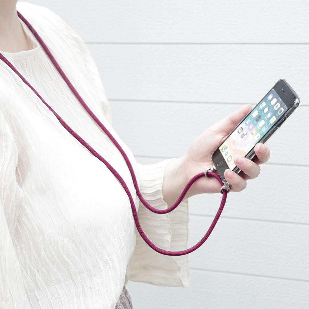 クリアケース ショルダーストラップ付き ベーシック 背面ケース A Galaxyシリーズ