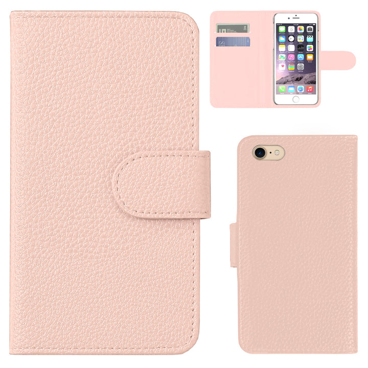 ヴィーガンレザー ベーシック レザー風 手帳型ケース（ベルトあり）