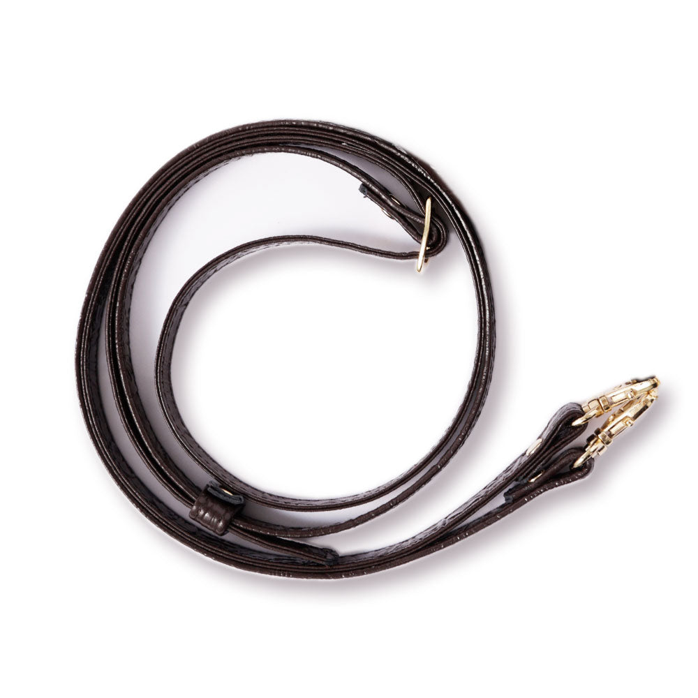 本革 エンボスレザー アンティークフラワー ショルダーストラップ