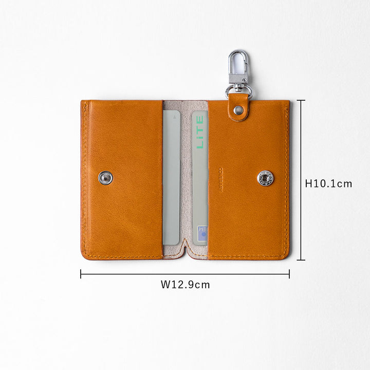 本革 栃木レザー カードケース 吊り下げフック付き