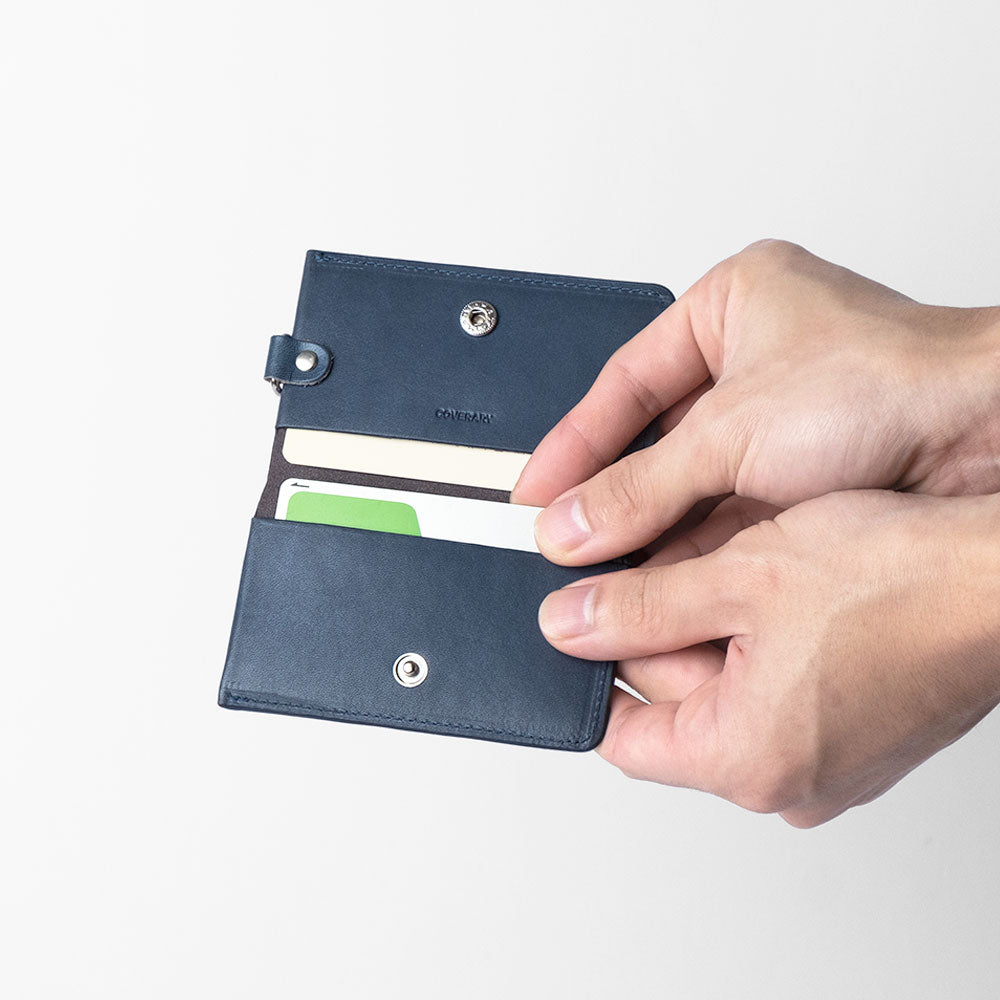 本革 栃木レザー カードケース 吊り下げフック付き