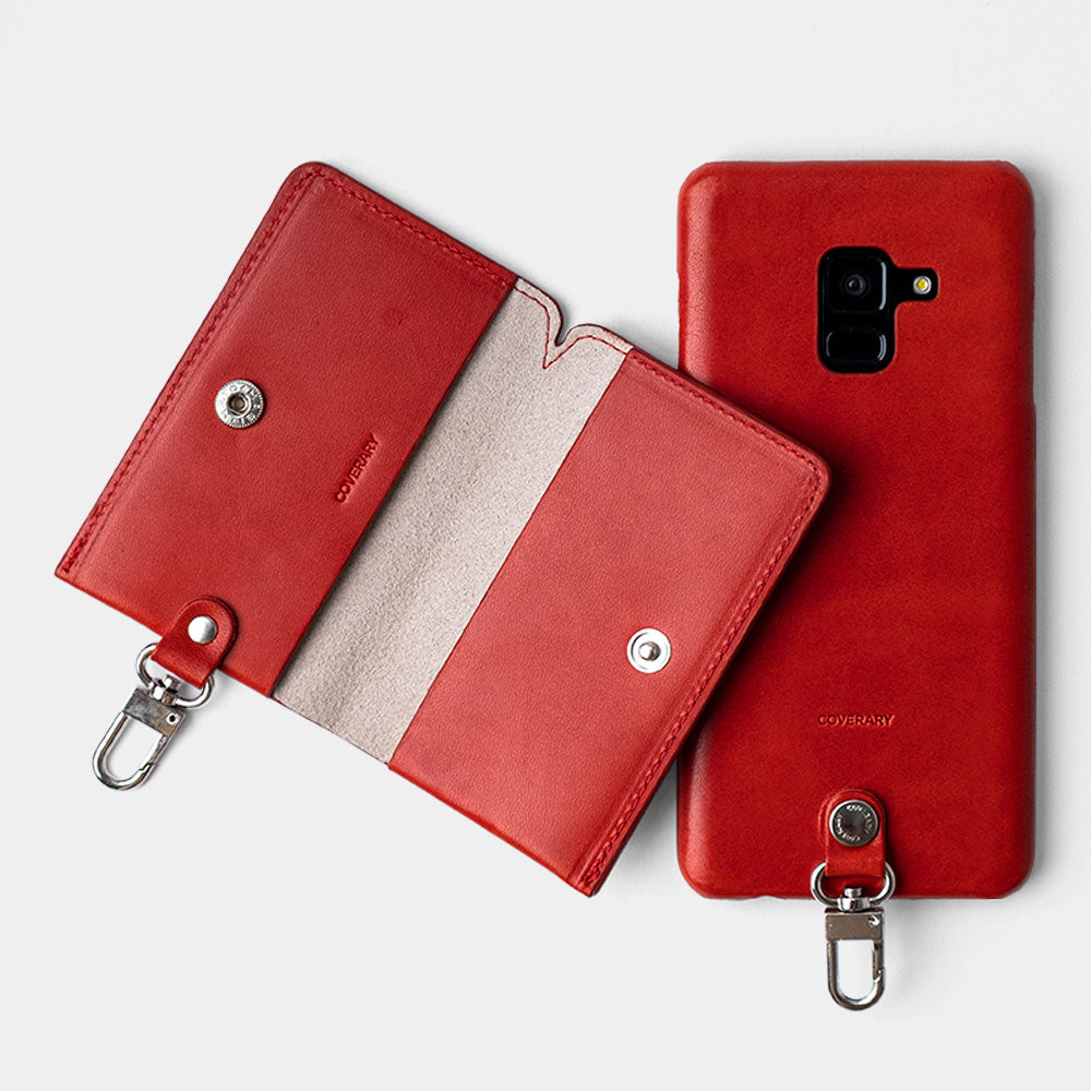 本革 栃木レザー カードケース 吊り下げフック付き