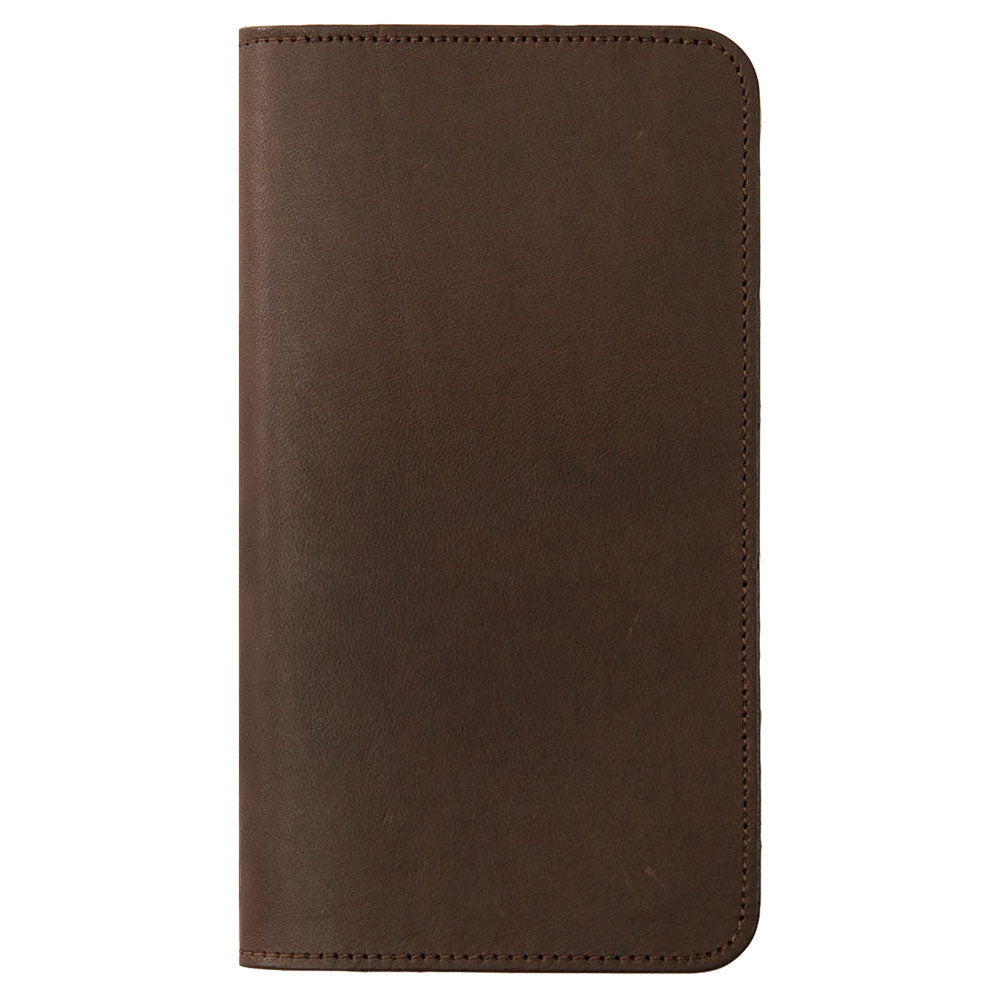 Genuine leather Italian leather card storage notebook-style case
