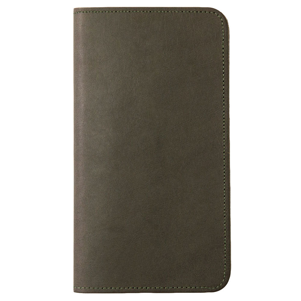 Genuine leather Italian leather card storage notebook-style case