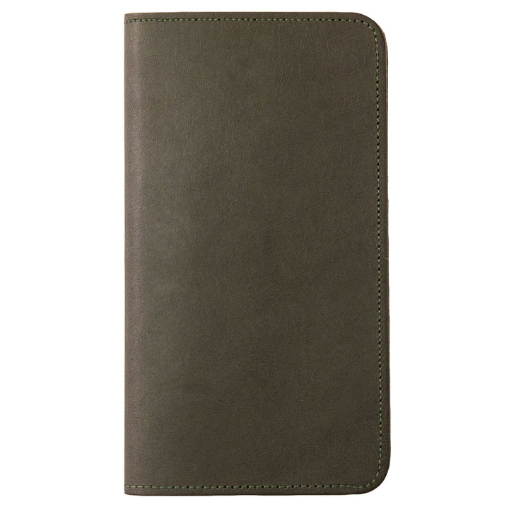 Genuine leather Italian leather card storage notebook-style case